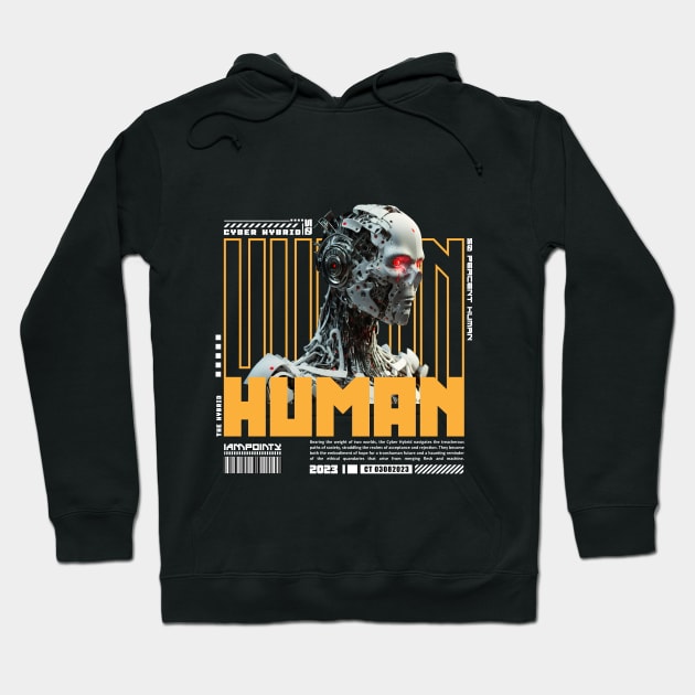 50 Percent Human Hoodie by IamPointy